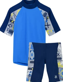 BOY Tuga Sunwear 2 Piece Swim Sets|Breaker Rash Guard & Jammer Short - Fanatic
