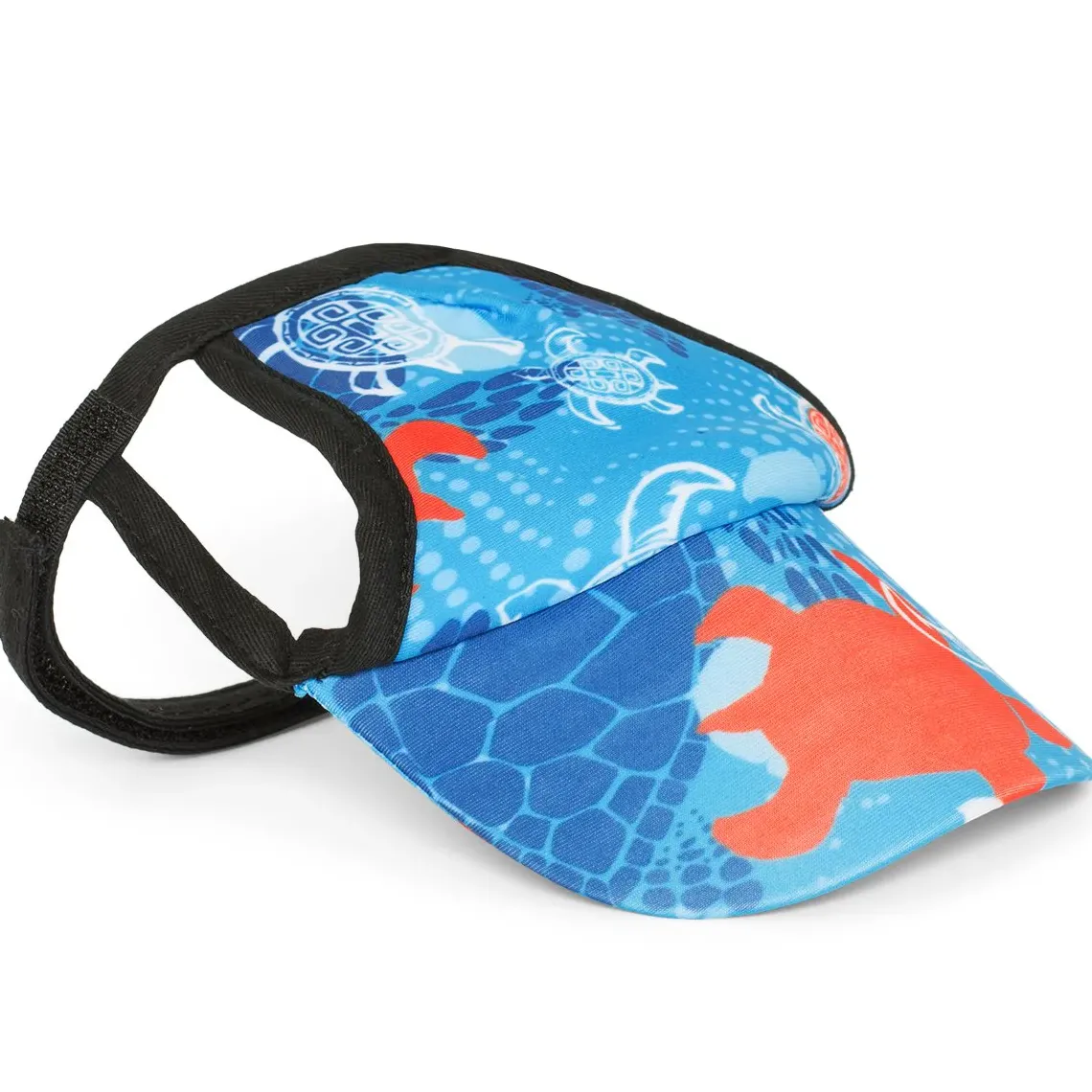 Tuga Sunwear Sun Hats|Dog Visor - Flaming Blue Tuga