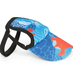 Tuga Sunwear Sun Hats|Dog Visor - Flaming Blue Tuga