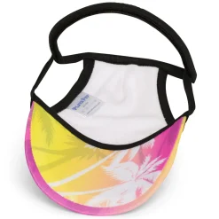 Tuga Sunwear Sun Hats|Dog Visor - Palm Tree Pink