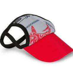 Tuga Sunwear Sun Hats|Dog Visor - Tribal Shark Falcon Red