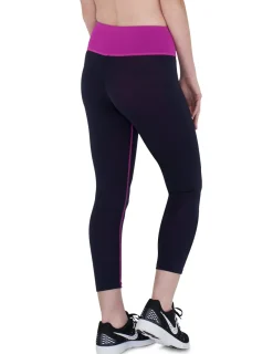 Tuga Sunwear Energy Capris|Energy Exercise Capris - Pink & Black