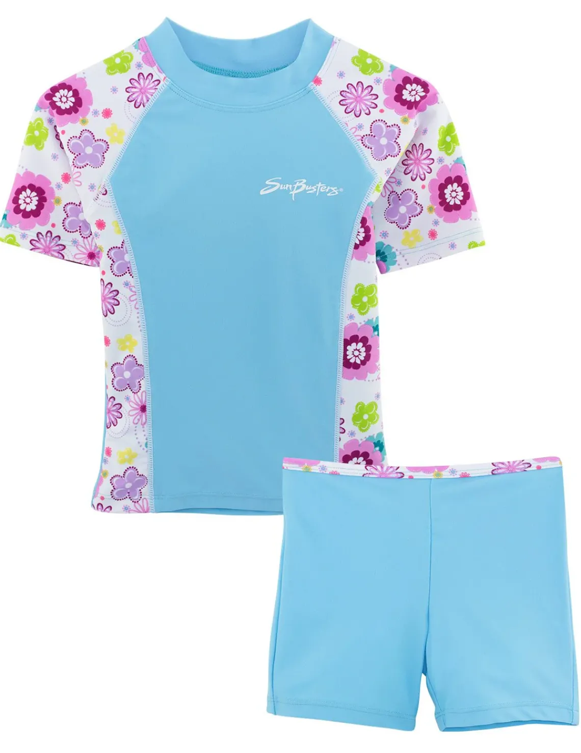 Tuga Sunwear 2 & 3 Piece Swim Sets|Fitted Rash Guard Set - Mallowberry