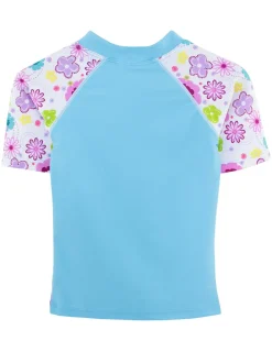 Tuga Sunwear 2 & 3 Piece Swim Sets|Fitted Rash Guard Set - Mallowberry