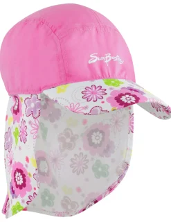 Tuga Sunwear Sun Hats|Flap Hat - Poppyberry