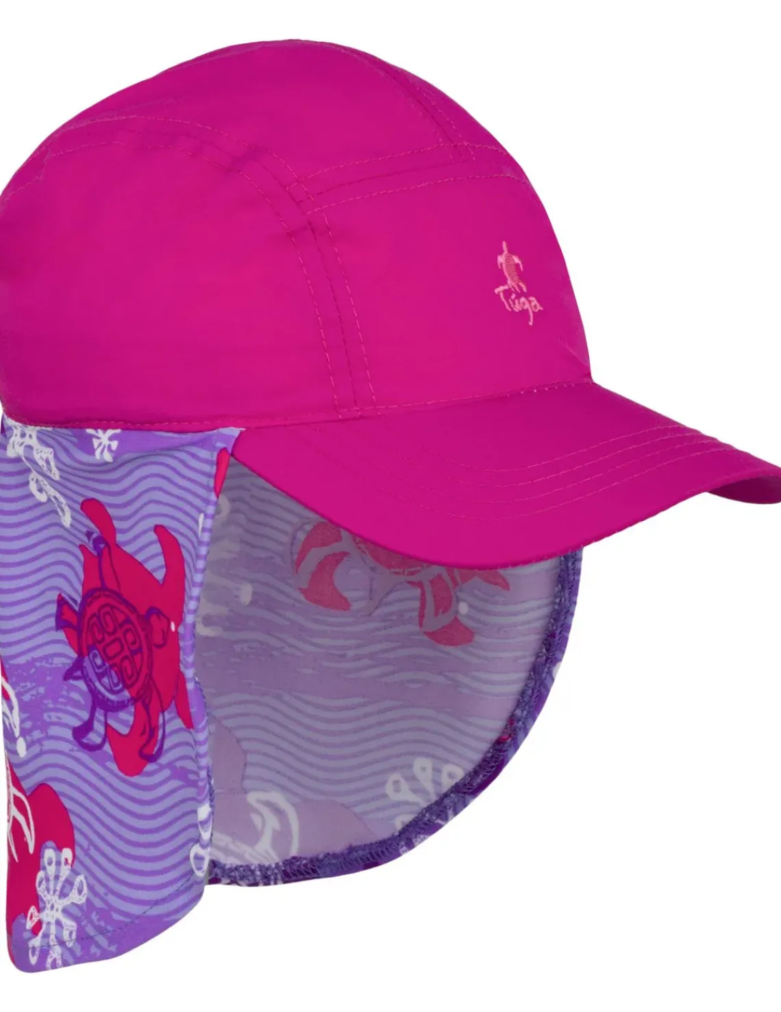 Tuga Sunwear Sun Hats|Flap Sun Hat - Purple Wave