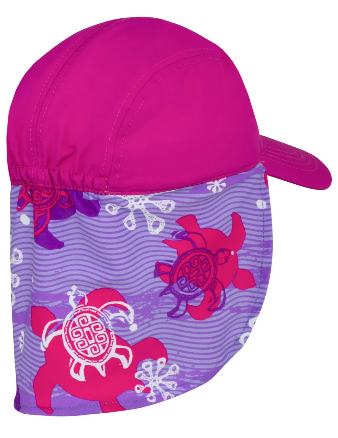 Tuga Sunwear Sun Hats|Flap Sun Hat - Purple Wave