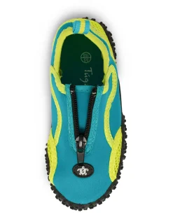 Tuga Sunwear Water Shoes|Kids Water Shoes - Teal / Lime