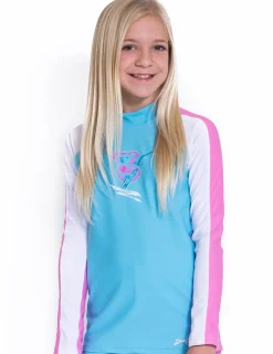 Tuga Sunwear Swim Shirts & Rash Guards|Long Sleeve Rash Guard - Mallow