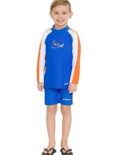 BOY Tuga Sunwear Swim Shirts & Rash Guards|Long Sleeve Rash Guard - Marina
