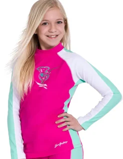 Tuga Sunwear Swim Shirts & Rash Guards|Long Sleeve Rash Guard - Poppy