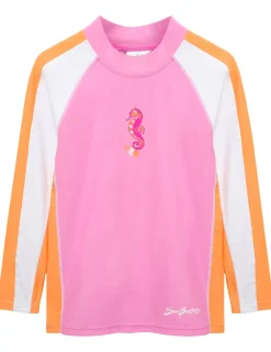 Tuga Sunwear Swim Shirts & Rash Guards|Long Sleeve Rash Guard - Pink Bloom