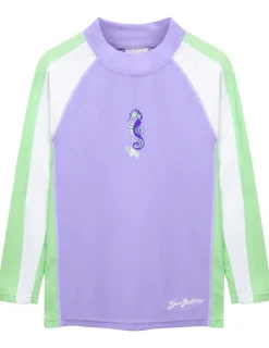 Tuga Sunwear Swim Shirts & Rash Guards|Long Sleeve Rash Guard - Sweet Lavender