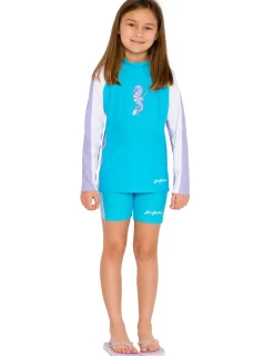 Tuga Sunwear Swim Shirts & Rash Guards|Long Sleeve Rash Guard - Sweet Lavender