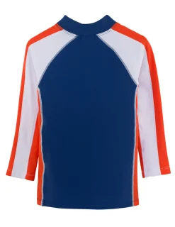 BOY Tuga Sunwear Swim Shirts & Rash Guards|Long SleeveRash Guard - Indigo / Tangelo