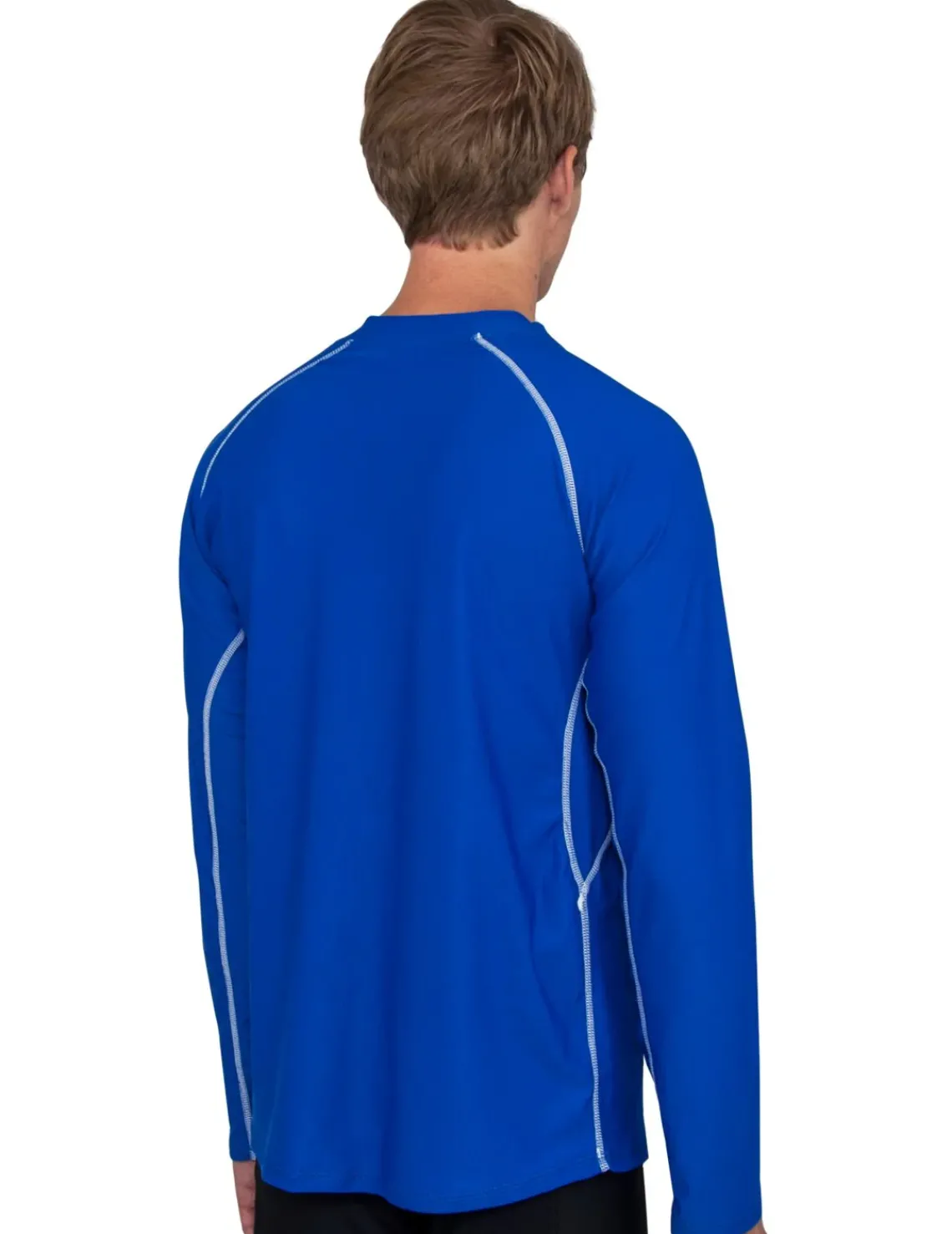 Tuga Sunwear Swim Shirts & Rash Guards|Men's Chlorine Resistant Long Sleeve Rash Guard - Royal