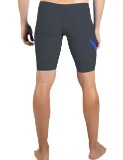 Tuga Sunwear Swim Shorts, Jammers, & Leggings|Men's Hydroactive Swim Short - Dark Gray / Royal