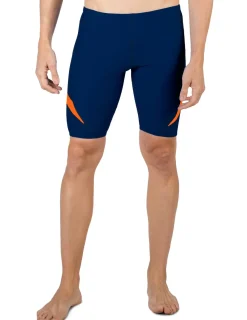 Tuga Sunwear Swim Shorts, Jammers, & Leggings|Men's Hydroactive Swim Short - Navy / Orange