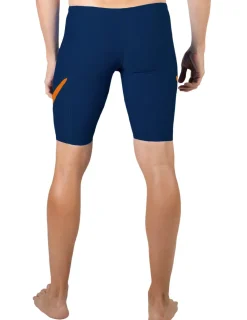 Tuga Sunwear Swim Shorts, Jammers, & Leggings|Men's Hydroactive Swim Short - Navy / Orange