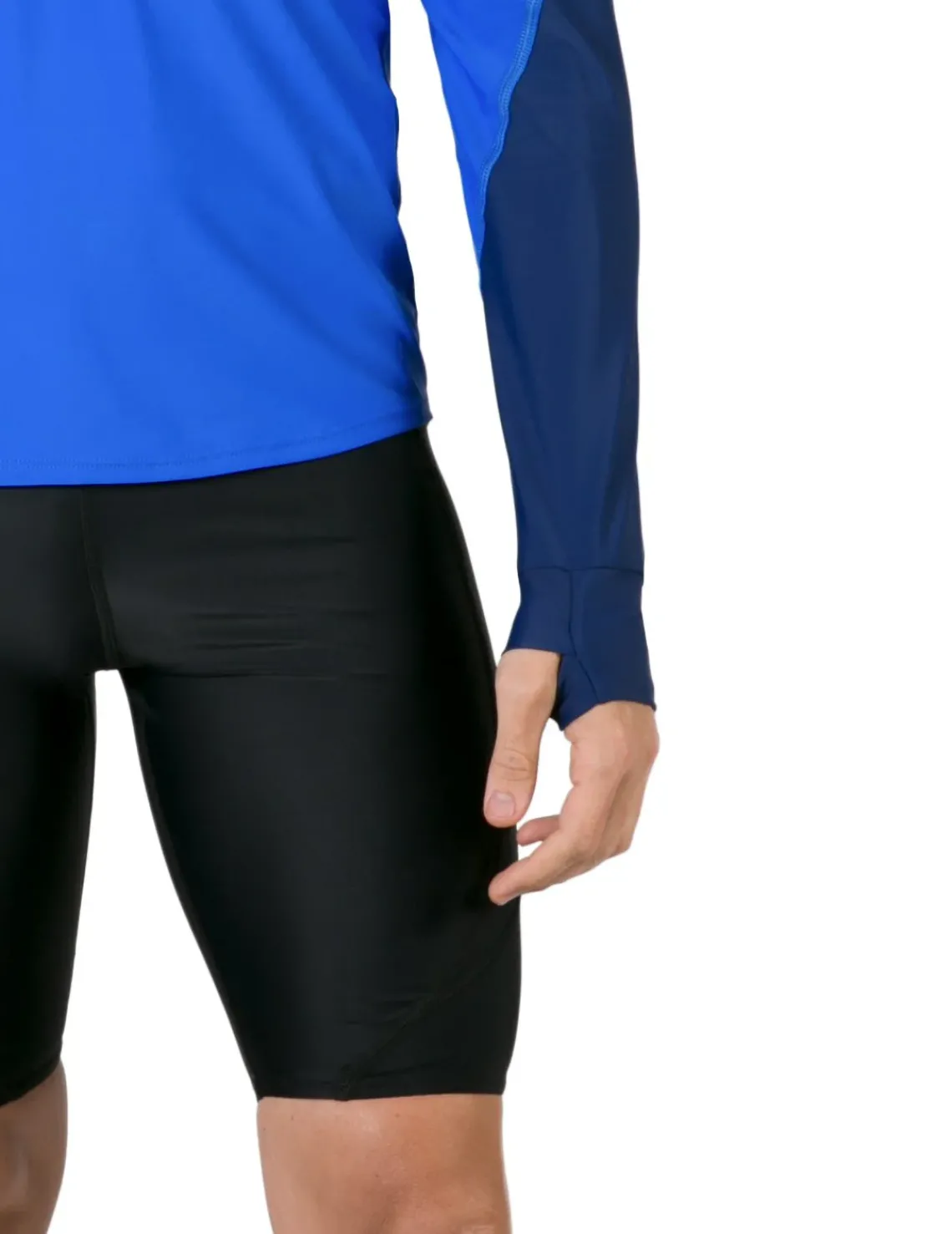 Tuga Sunwear Swim Shirts & Rash Guards|Men's Swim Crest Rash Guard with Relaxed Hoodie - Black