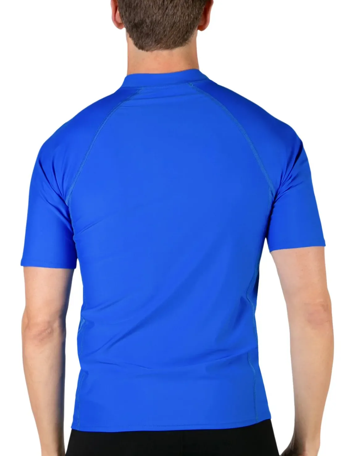 Tuga Sunwear Swim Shirts & Rash Guards|Men's Swim Performance Short Sleeve Rash Guard - Spa Blue