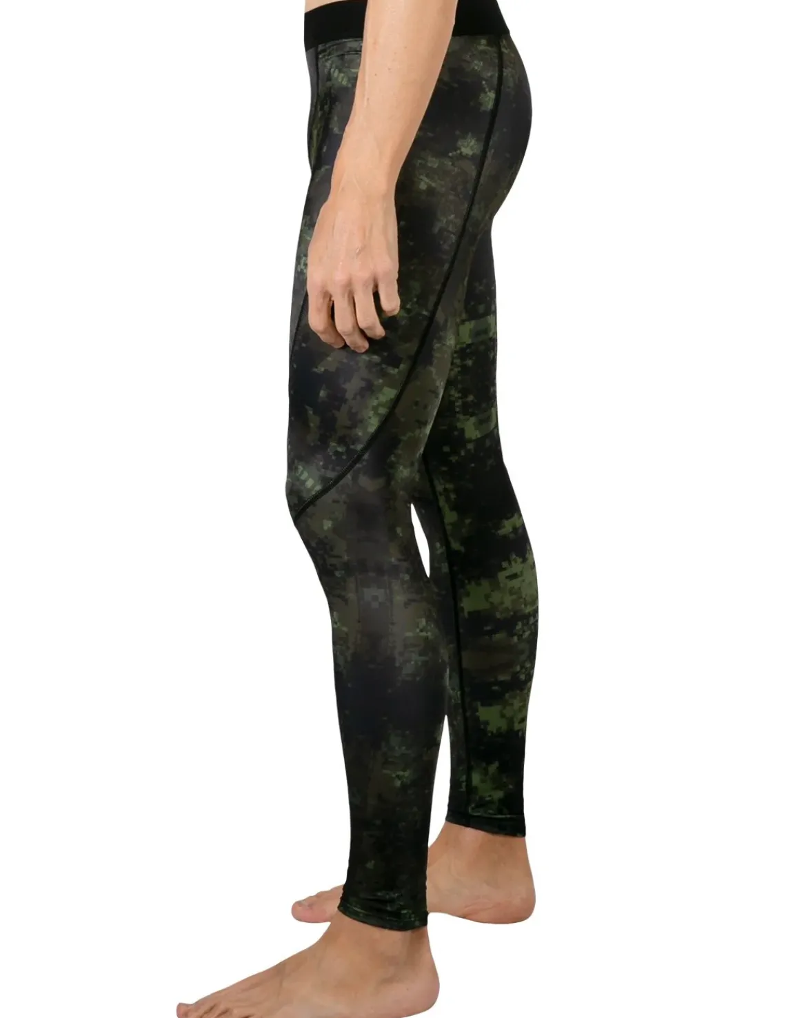 Tuga Sunwear Swim Shorts, Jammers, & Leggings|Men's Swim Pro Tight - Green Camo