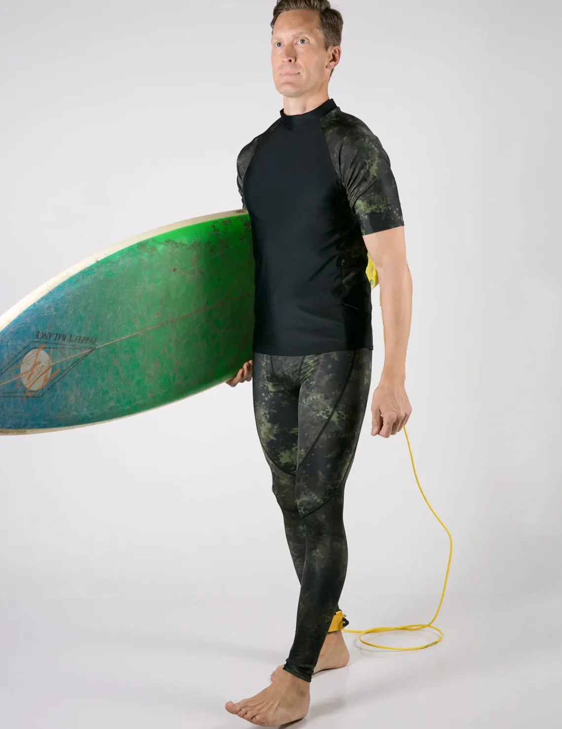 Tuga Sunwear Swim Shorts, Jammers, & Leggings|Men's Swim Pro Tight - Green Camo