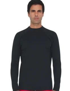 Tuga Sunwear Thermal Wetsuit Tops|Men's Thermal Pullover Top - Black