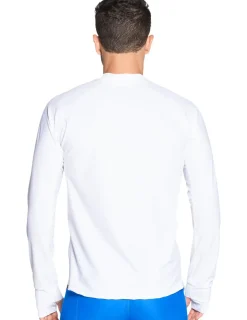 Tuga Sunwear Swim Shirts & Rash Guards|Men's Snorkel Hawaii Fish ID Rash Guard - White