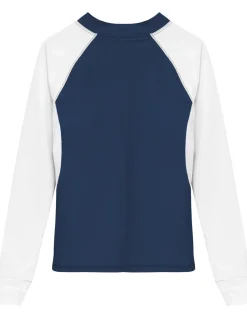 Tuga Sunwear Swim Shirts & Rash Guards|Men's Snorkel Hawaii Fish ID Rash Guard - Navy