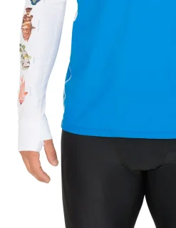 Tuga Sunwear Swim Shirts & Rash Guards|Men's Snorkel Hoodie Rash Guard - Caribbean Fish ID - Hawaii