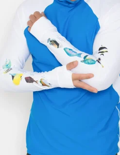 Tuga Sunwear Swim Shirts & Rash Guards|Men's Snorkel Hoodie Rash Guard - Hawaii Fish ID - Navy