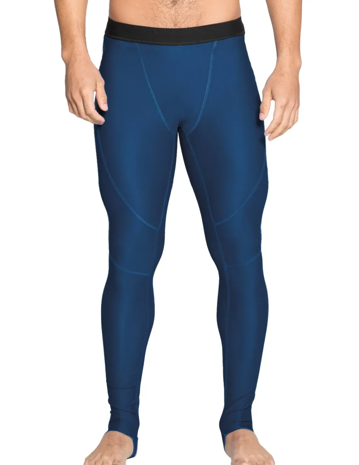 Tuga Sunwear Swim Shorts, Jammers, & Leggings|Men's Snorkel Stirrup Swim Legging - Navy