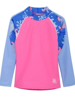 Tuga Sunwear Swim Shirts & Rash Guards|Offshore Long Sleeve Rash Guard - Pink Wave
