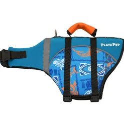 Tuga Sunwear Pet Flotation Devices|Pet Flotation Device - Tribal Shark Night Blue