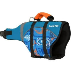 Tuga Sunwear Pet Flotation Devices|Pet Flotation Device - Tribal Shark Night Blue