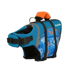 Tuga Sunwear Pet Flotation Devices|Pet Flotation Device - Tribal Shark Night Blue