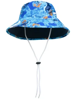 BOY Tuga Sunwear Sun Hats|Reversible Bucket Sun Hat - Ocean Manta Ray