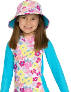 Tuga Sunwear Sun Hats|Reversible Bucket Sun Hat - Prettyberry Blue