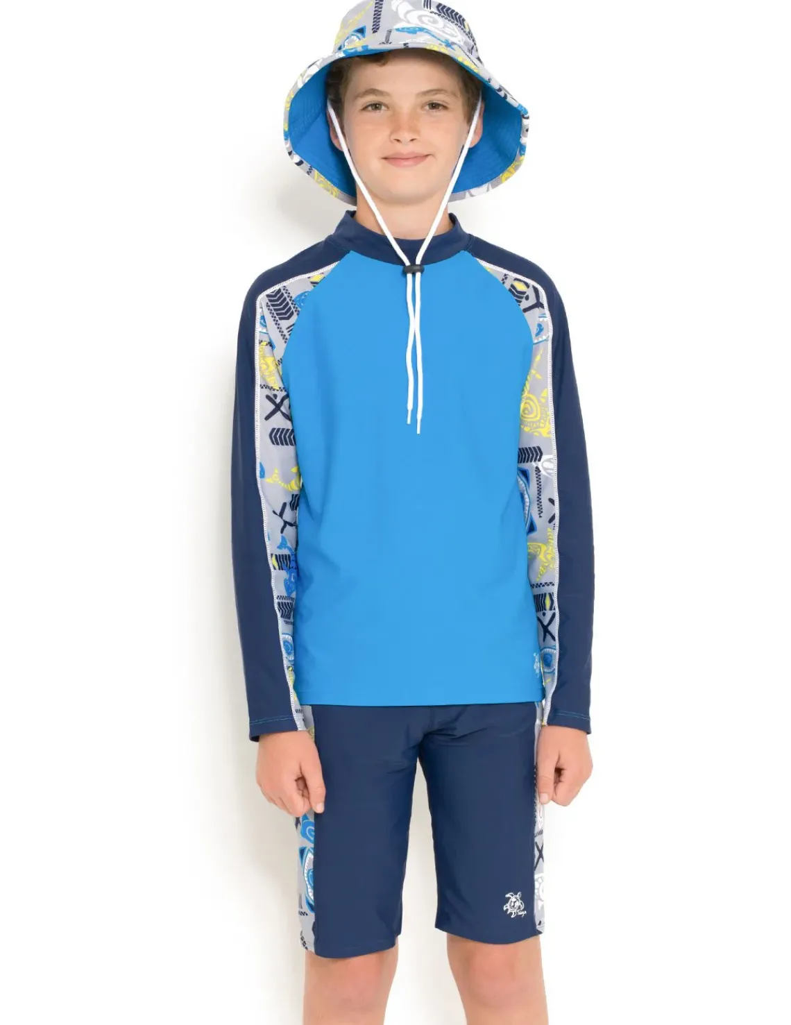 BOY Tuga Sunwear Sun Hats|Reversible Bucket Sun Hat - Navy / Sky