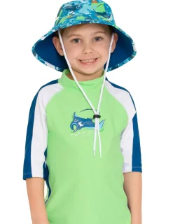 BOY Tuga Sunwear Sun Hats|Reversible Bucket Sun Hat - Sapphire Manta