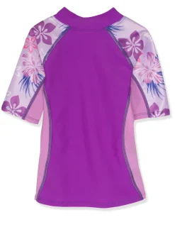 Tuga Sunwear 2 & 3 Piece Swim Sets|Seaside Rash Guard & Swim Short - Malva (MADE IN USA)