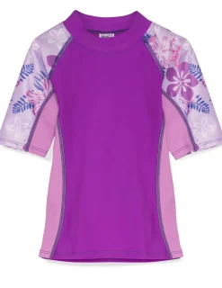 Tuga Sunwear 2 & 3 Piece Swim Sets|Seaside Rash Guard & Swim Legging - Malva
