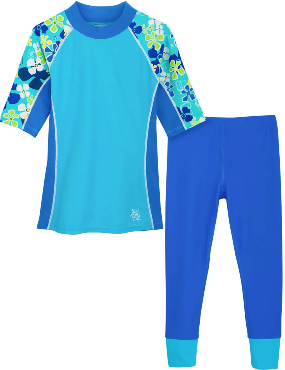 Tuga Sunwear 2 & 3 Piece Swim Sets|Seaside Rash Guard & Swim Legging - Stintino