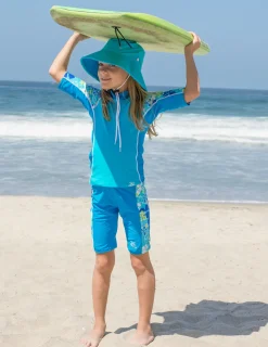 Tuga Sunwear Swim Shirts & Rash Guards|Seaside Short Sleeve Rash Guard - Verbena
