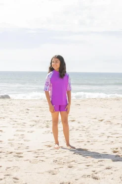 Tuga Sunwear Swim Shirts & Rash Guards|Seaside Short Sleeve Rash Guard - Baya (MADE IN USA)