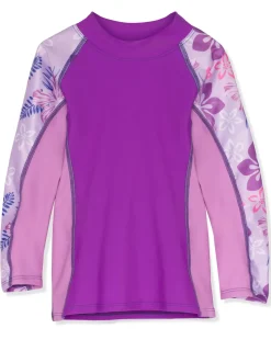 Tuga Sunwear Swim Shirts & Rash Guards|Shoreline Long Sleeve Rash Guard - Malva (MADE IN USA)