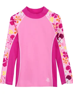Tuga Sunwear Swim Shirts & Rash Guards|Shoreline Long Sleeve Rash Guard - Fresia