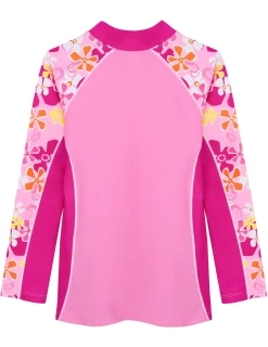 Tuga Sunwear Swim Shirts & Rash Guards|Shoreline Long Sleeve Rash Guard - Fresia