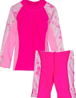 Tuga Sunwear 2 & 3 Piece Swim Sets|Shoreline Rash Guard & Jammer Short - Baya (MADE IN USA)